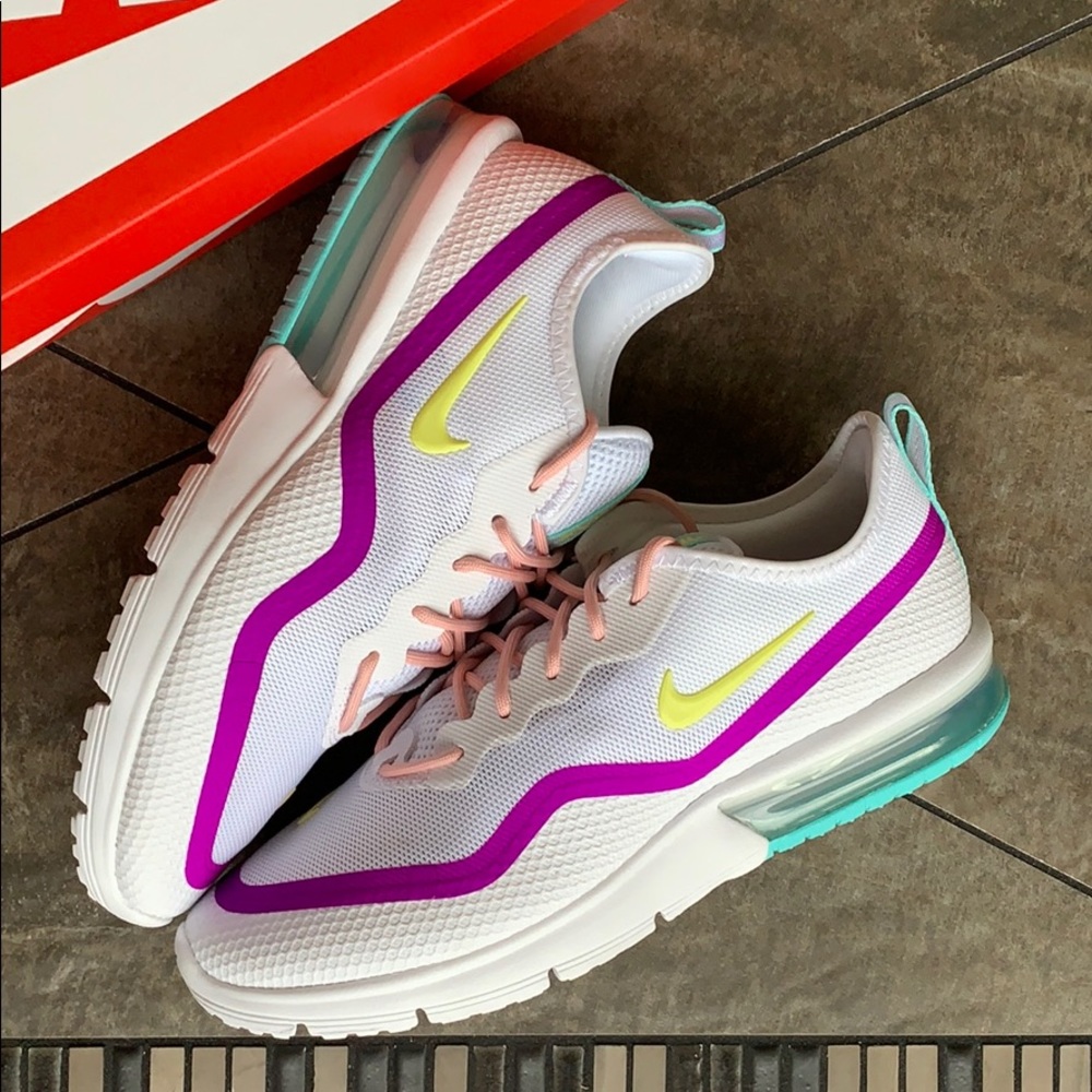 WMNS NIKE AIR MAX SEQUENT 4.5 white/luminous green - Picture 16 of 16